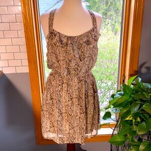 Speechless snake skin print tank dress medium